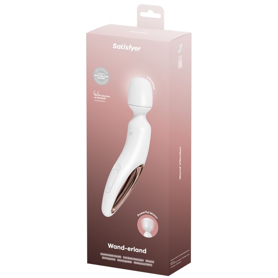 SATISFYER - WAND ERLAND TRILLENDE MASSAGER WIT