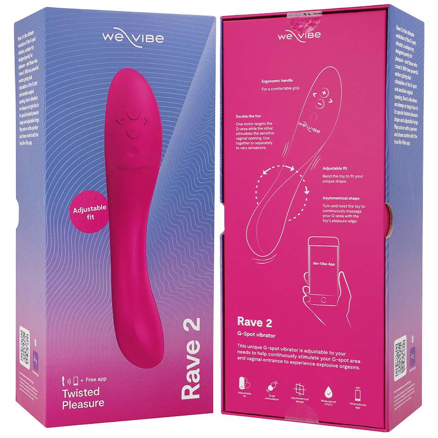 WE-VIBE - RAVE 2 ROZE PLEK VIBRATOR