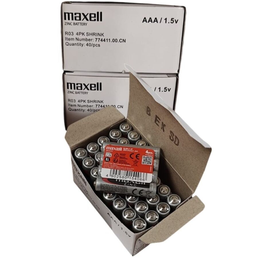 MAXELL - BATTERIJ SALINA MANGAAN AAA R03 KRIMPFOLIE*4