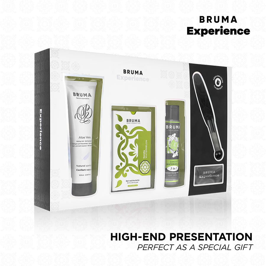 BRUMA XPERIENCE - SWEET WATERMELON TEMPTATION KIT MET ORGASMEVERSTERKER