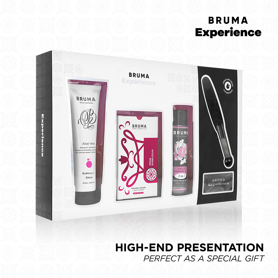 BRUMA XPERIENCE - VIBRO-ORGASTISCHE ZOETE GUM VERLEIDINGSKIT
