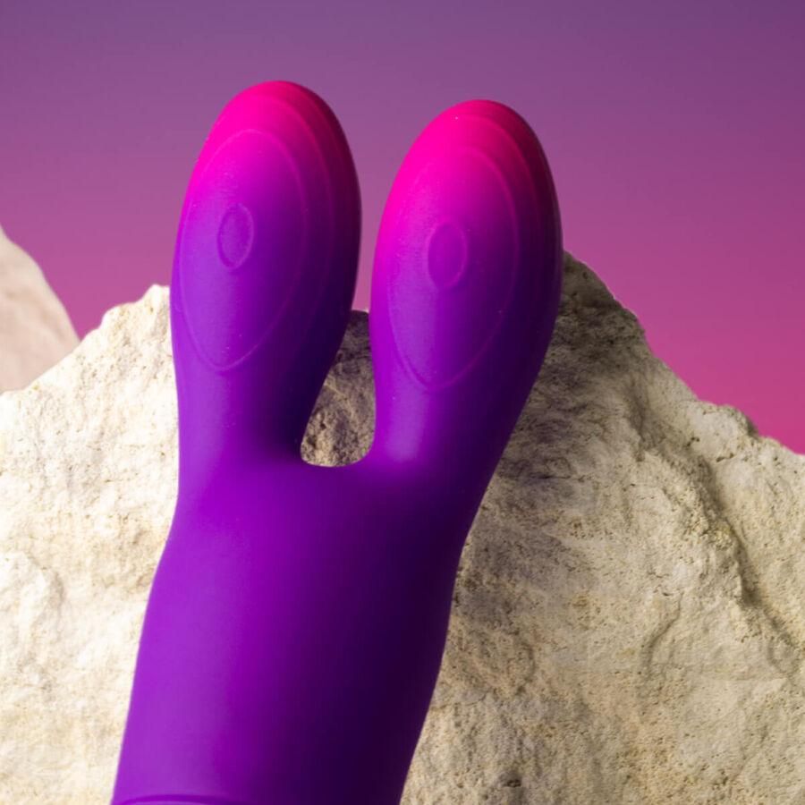 ROCKS- OFF - GLO-GIRL BUNNY PAARSE FLEXIBELE VIBRATOR