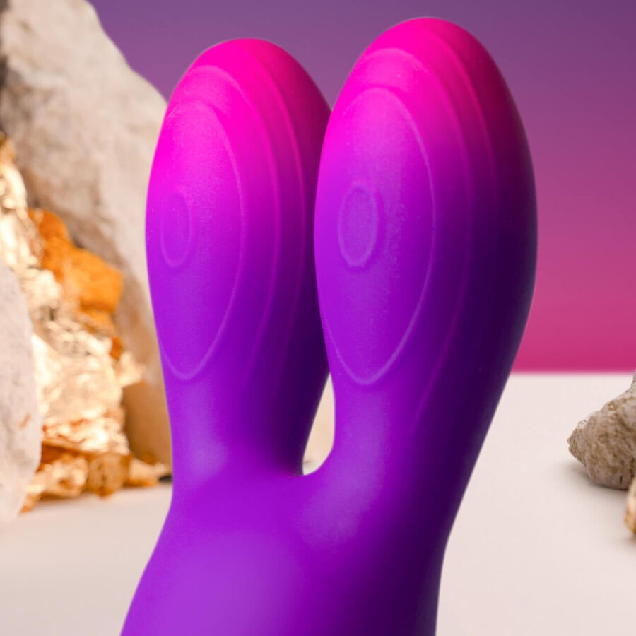 ROCKS- OFF - GLO-GIRL BUNNY PAARSE FLEXIBELE VIBRATOR