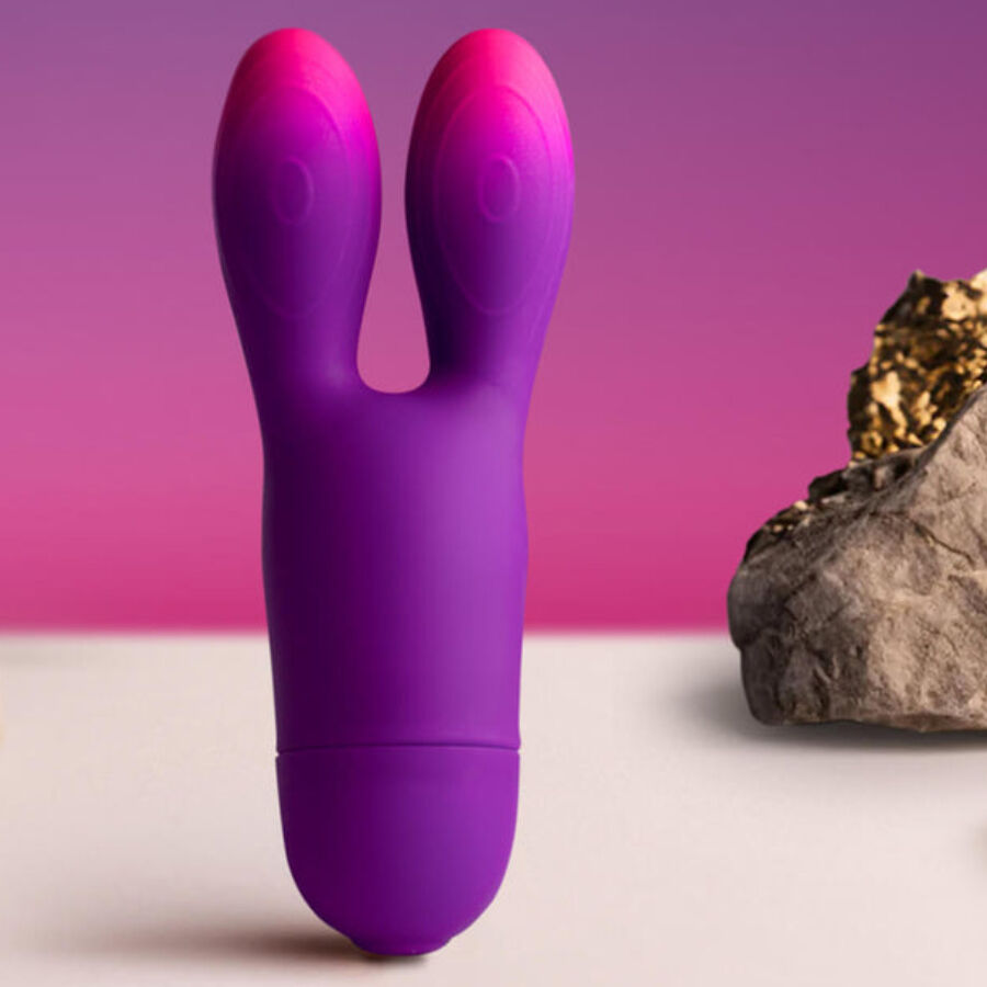ROCKS- OFF - GLO-GIRL BUNNY PAARSE FLEXIBELE VIBRATOR