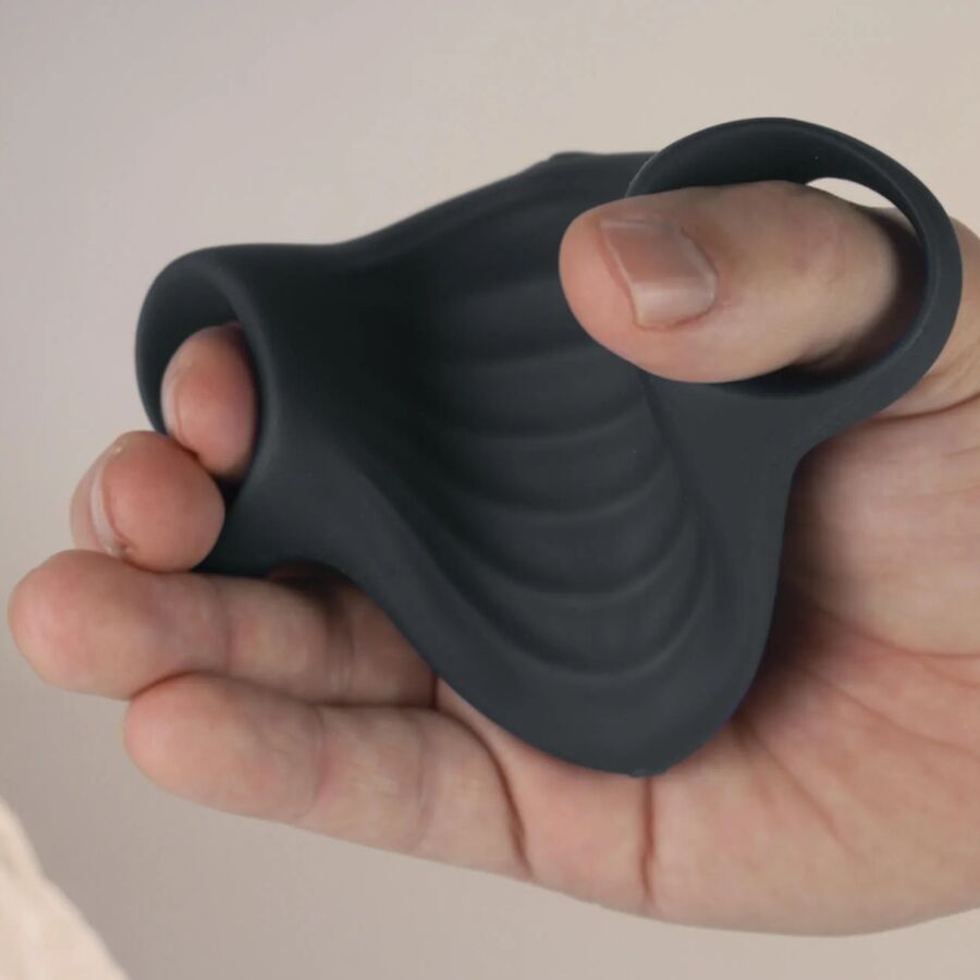 ROCKS- OFF - PALM ZWARTE FLEXIBELE VIBRATOR MASTURBATOR