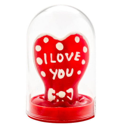 CONDOMERIE - HANDGESCHILDERDE FUN CONDOMS HART - IK HOU VAN JOU MODEL 1