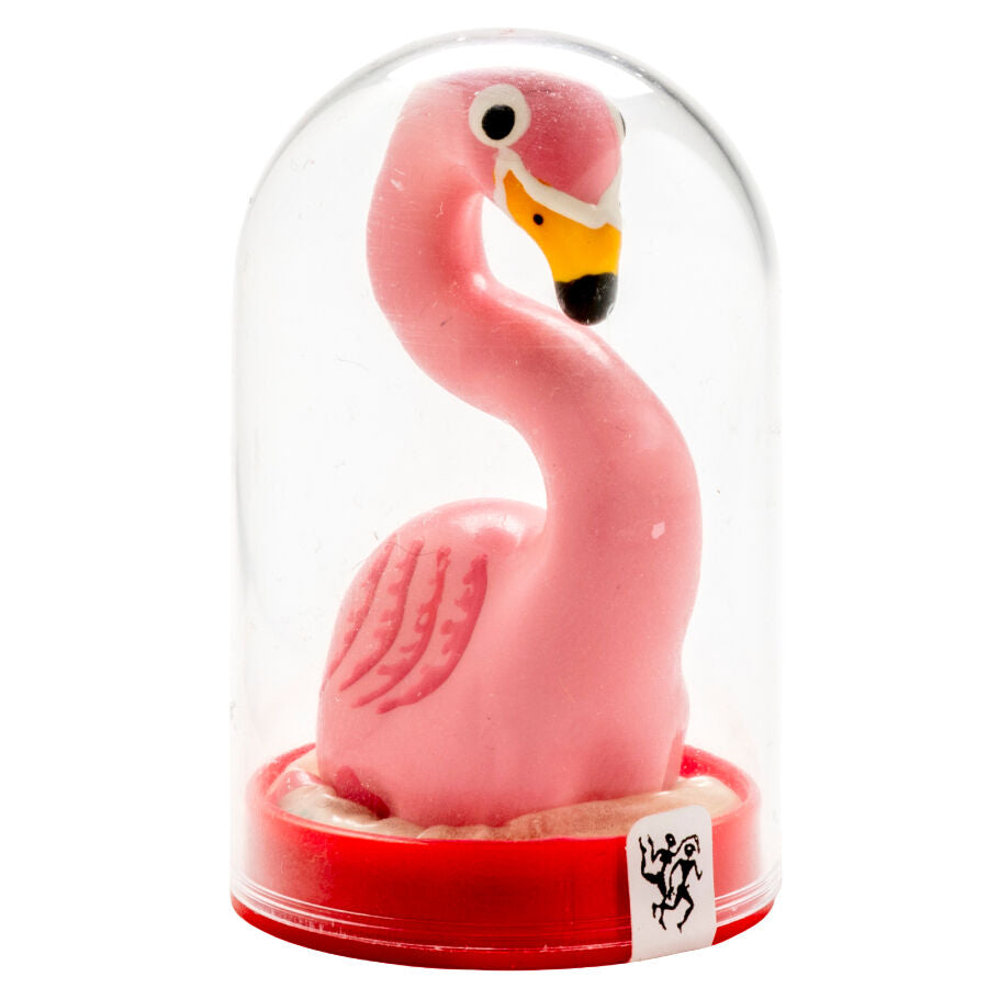 CONDOMERIE - HANDGESCHILDERDE FUN CONDOMS FLAMINGO ROZE