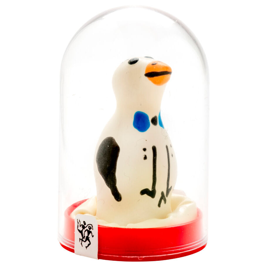 CONDOMERIE - HANDGESCHILDERDE NIEUWIGHEID CONDOMS PINGUÏN