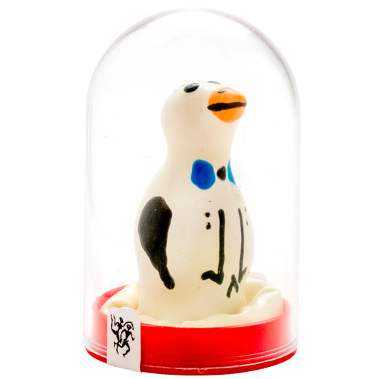 CONDOMERIE - HANDGESCHILDERDE NIEUWIGHEID CONDOMS PINGUÏN