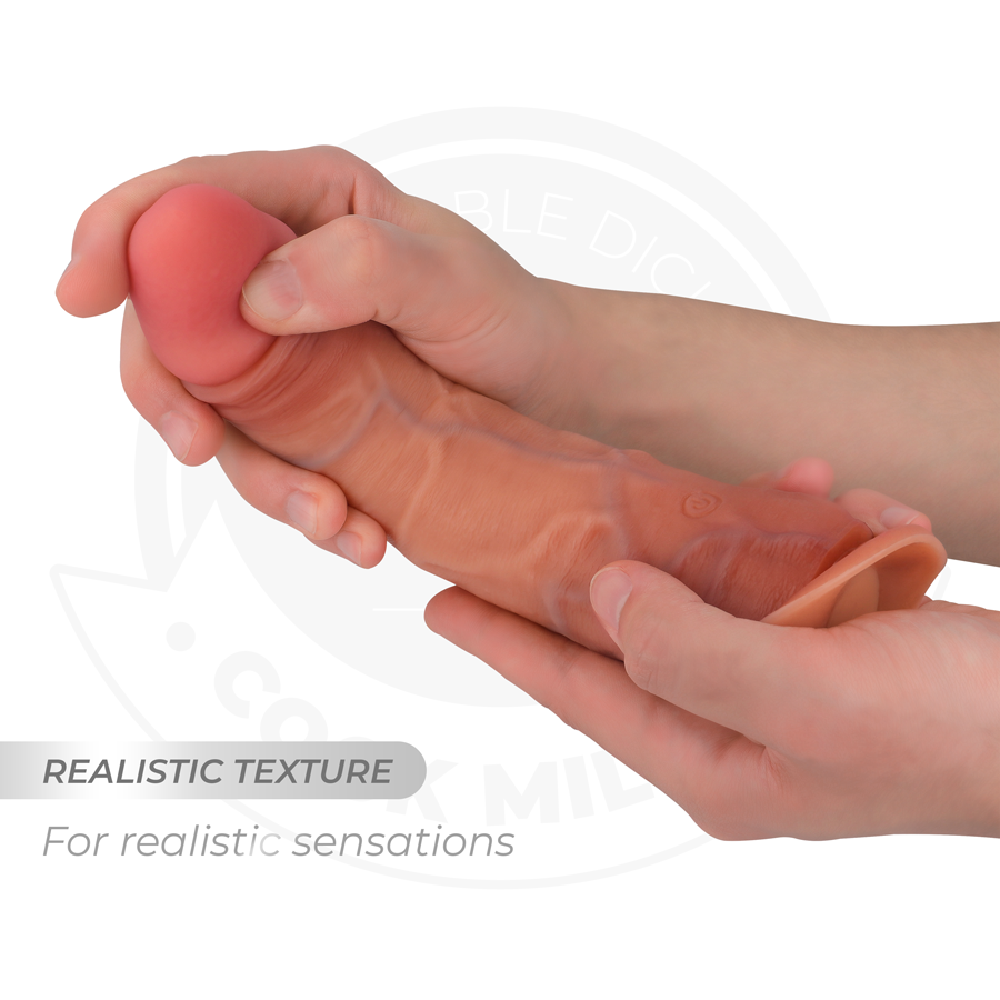 COCK MILLER - HYPERREALISTISCHE DILDO MET ZUIGNAP EN AFSTANDSBEDIENING MET STOOTFUNCTIE 20,5 CM