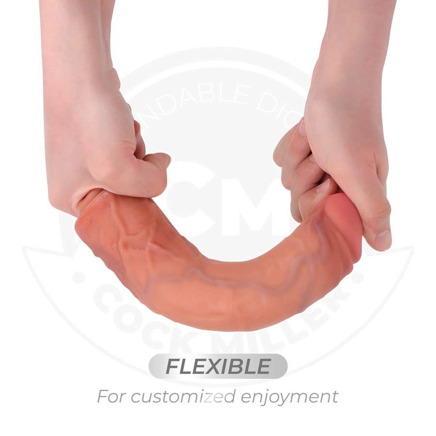 COCK MILLER - REALISTISCHE DILDO MET ZUIGNAP EN TRILLING MET AFSTANDSBEDIENING 21,5 CM