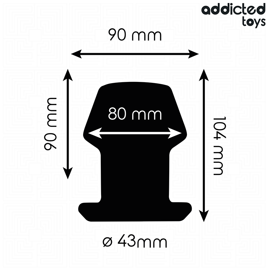 ADDICTED TOYS - EXTREME HOLLE ANALE PLUG SILICONE MAAT L 10,4 CM