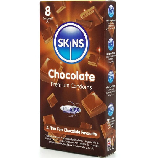 SKINS - CHOCOLADE PREMIUM CONDOMS PAK 8
