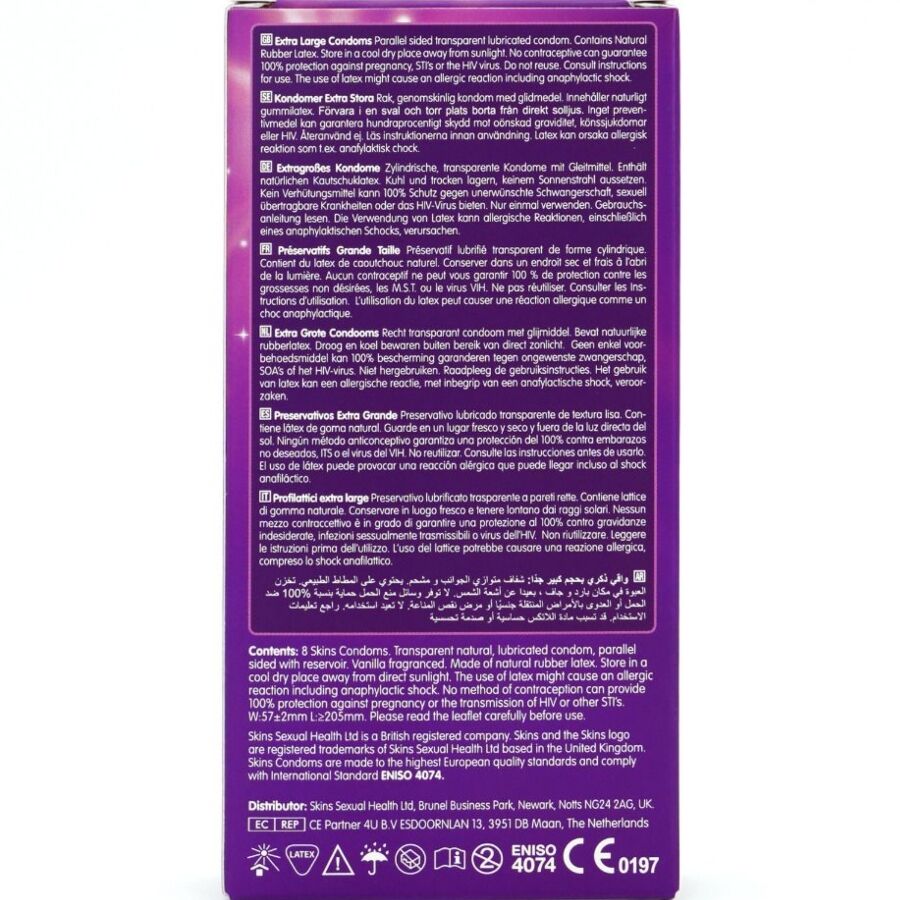 SKINS - EXTRA LARGE PREMIUM CONDOS PAK 8