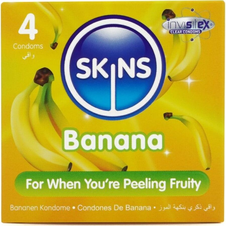 SKINS - BANAAN PREMIUM CONDOMS PAK 4