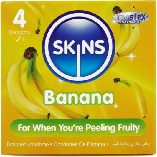 SKINS - BANAAN PREMIUM CONDOMS PAK 4