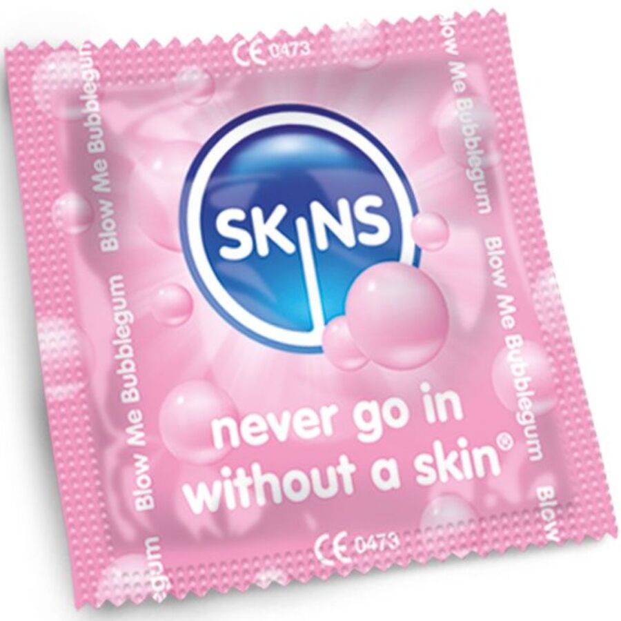SKINS - BUBBLEGUM PREMIUM CONDOMS PAK 8