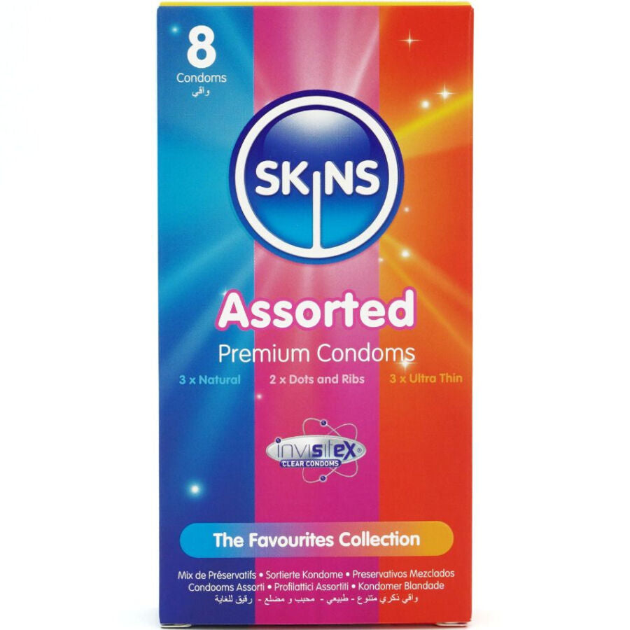 SKINS - VERPAKKING MET ASSORTI PREMIUM CONDOMS 8