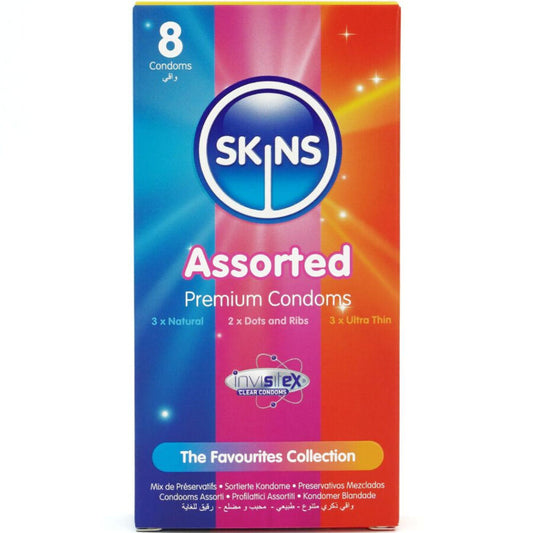 SKINS - VERPAKKING MET ASSORTI PREMIUM CONDOMS 8
