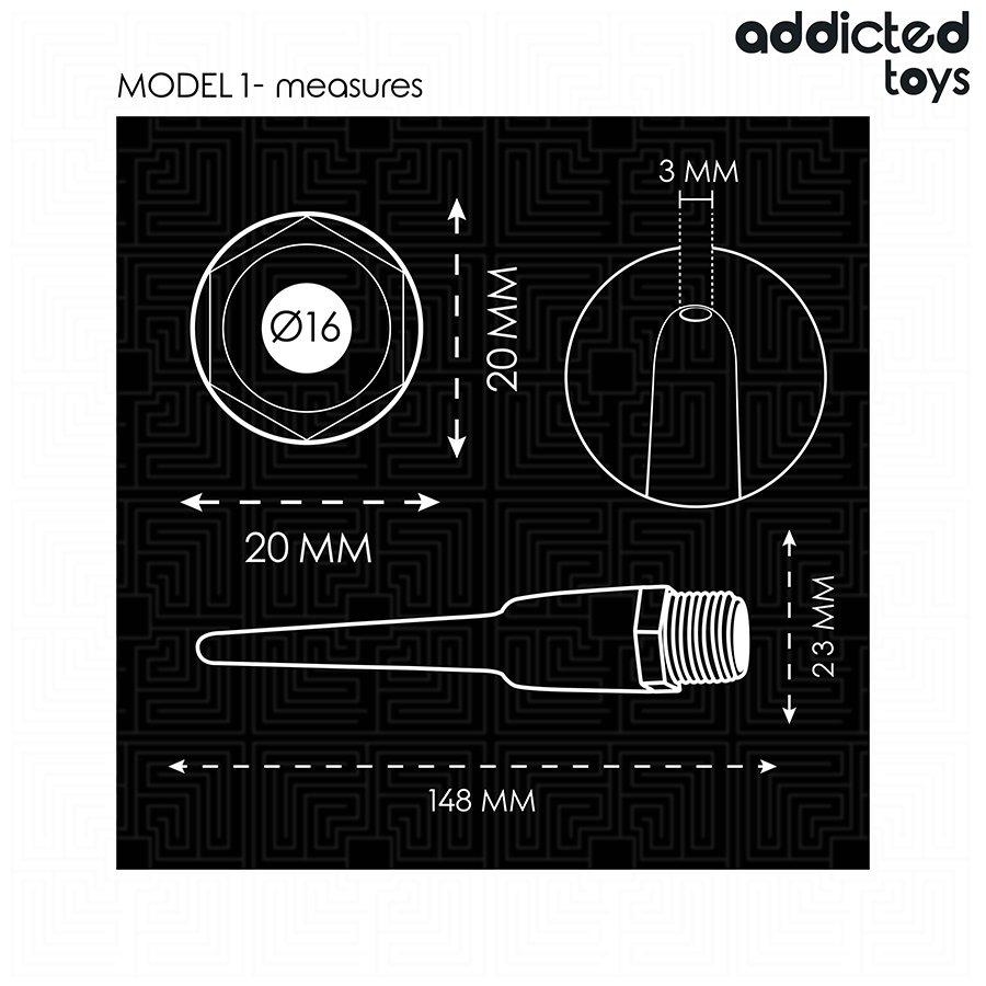 ADDICTED TOYS - ANAALREINIGER MET UNIVERSELE ADAPTER MODEL 1