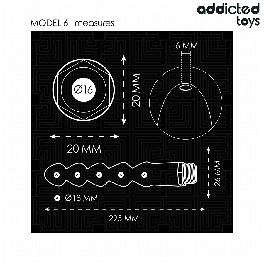 ADDICTED TOYS - ANALREINIGER MET UNIVERSELE ADAPTER MODEL 6