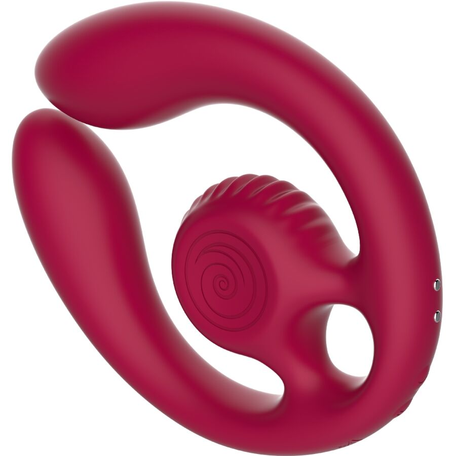 SNAIL VIBE - GIZI DUO KOPPELSTIMULATOR AFSTANDSBEDIENING BORDEAUX