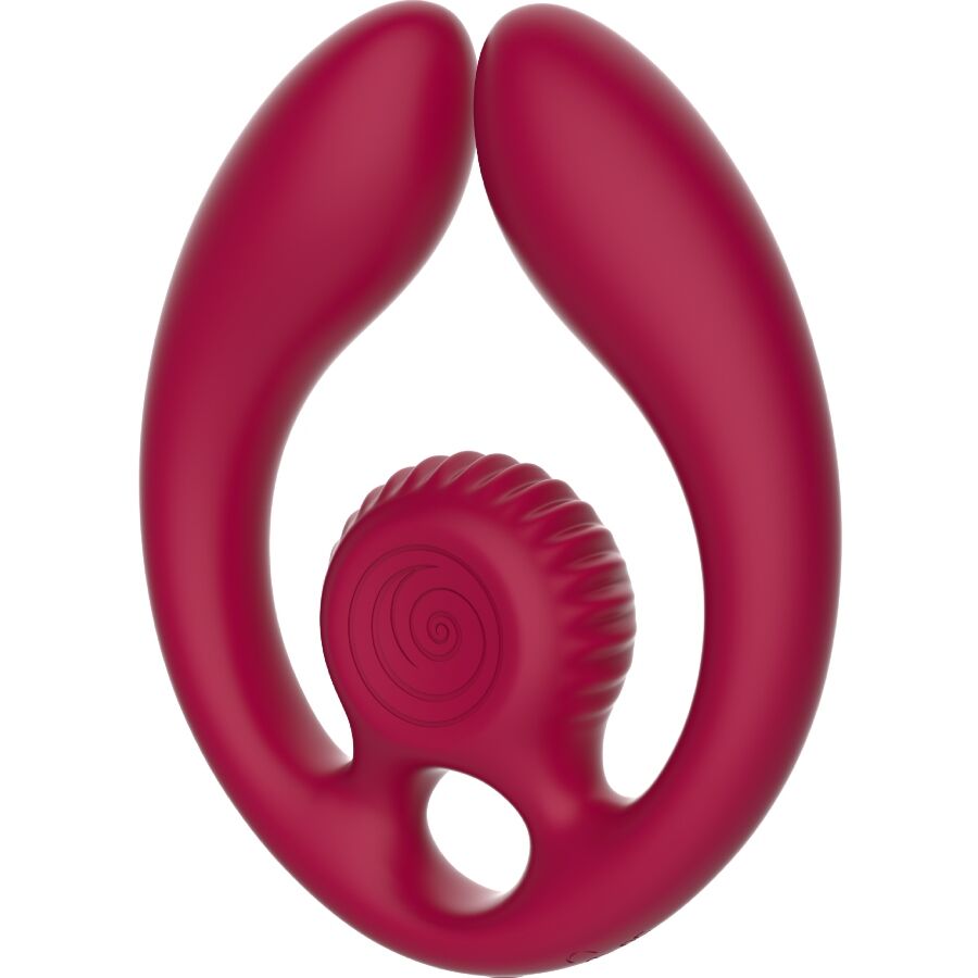 SNAIL VIBE - GIZI DUO KOPPELSTIMULATOR AFSTANDSBEDIENING BORDEAUX
