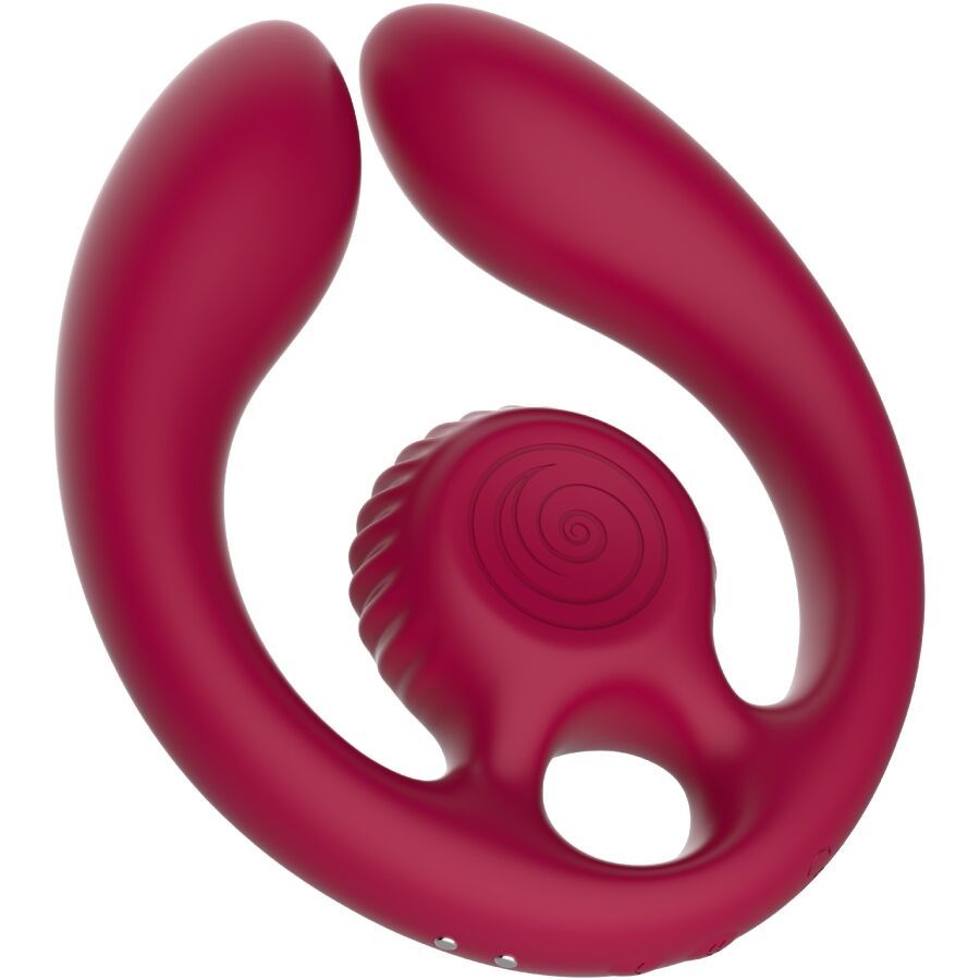 SNAIL VIBE - GIZI DUO KOPPELSTIMULATOR AFSTANDSBEDIENING BORDEAUX