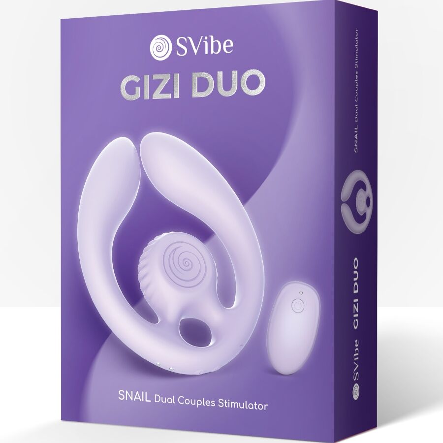 SNAIL VIBE - GIZI DUO KOPPELSTIMULATOR AFSTANDSBEDIENING LILA