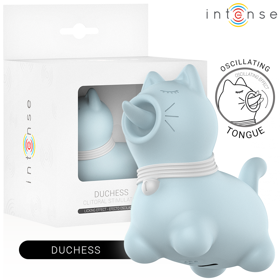 INTENSE - DUCHESS STIMULATOR MET RO-TERENDE TONG 360º BLAUW