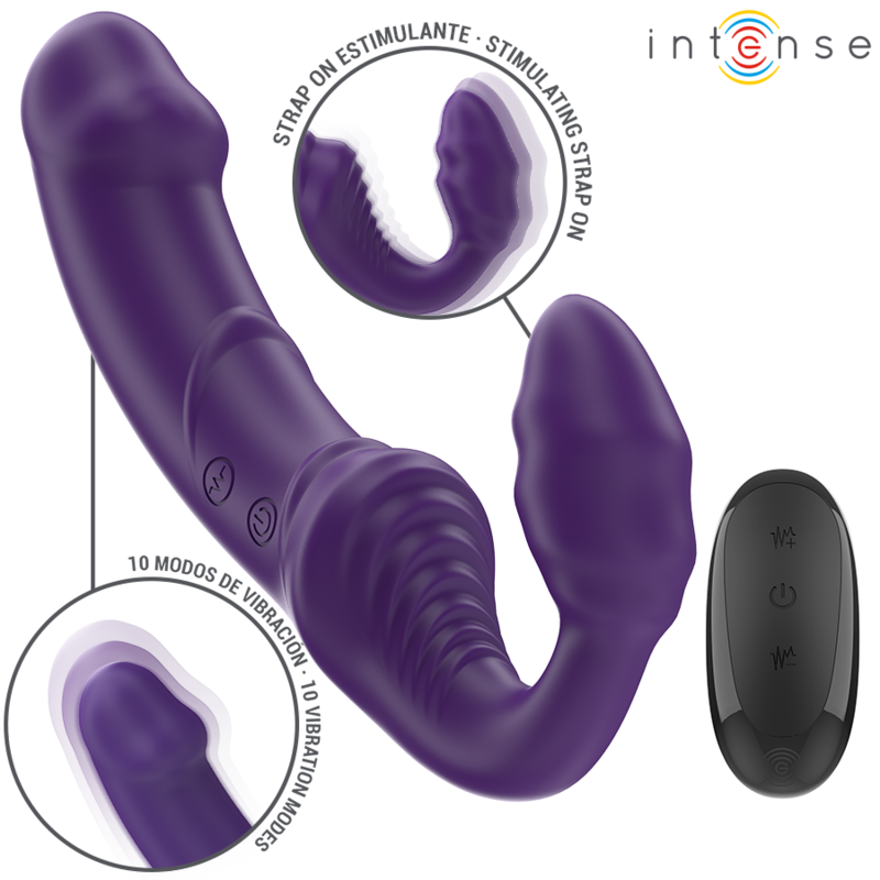 INTENSE - JILL DUBBELE VIBRATOR 20 CM PAARS AFSTANDSBEDIENING
