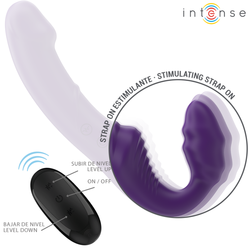 INTENSE - JILL DUBBELE VIBRATOR 20 CM PAARS AFSTANDSBEDIENING
