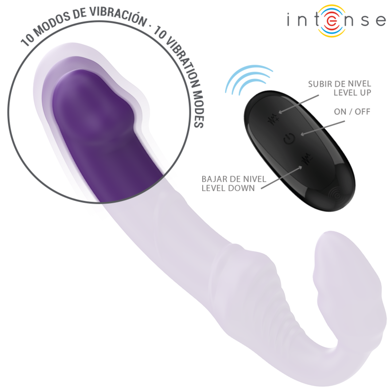 INTENSE - JILL DUBBELE VIBRATOR 20 CM PAARS AFSTANDSBEDIENING