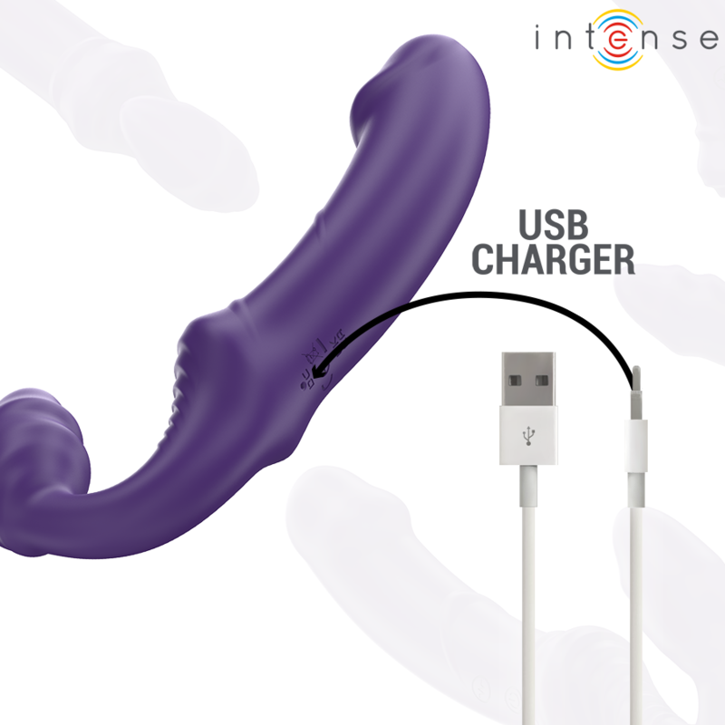 INTENSE - JILL DUBBELE VIBRATOR 20 CM PAARS AFSTANDSBEDIENING