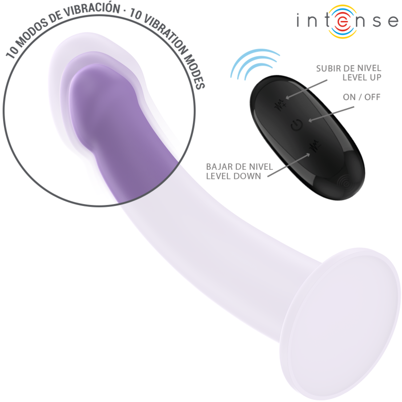 INTENSE - EDDIE VIBRATOR 17,5 CM 10 VIBRATIES PAARS AFSTANDSBEDIENING