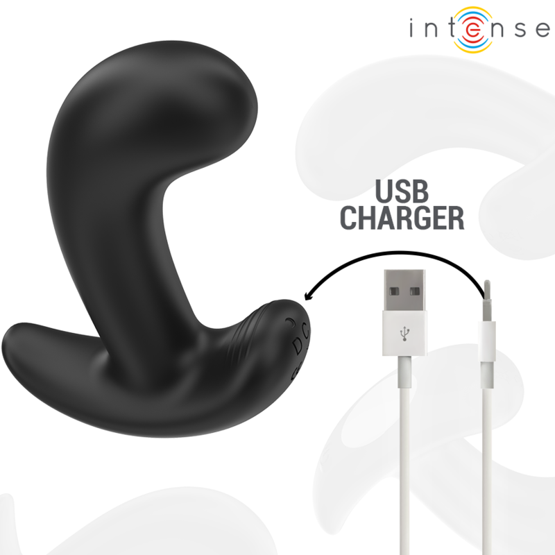INTENSE - CHANDLER ANAALPLUG 10 TRILLINGEN ZWARTE AFSTANDSBEDIENING