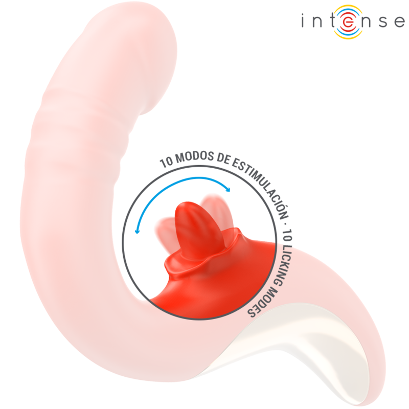 INTENSE - PAULINA VIBRATOR EN STIMULATOR IN U-VORM ROOD