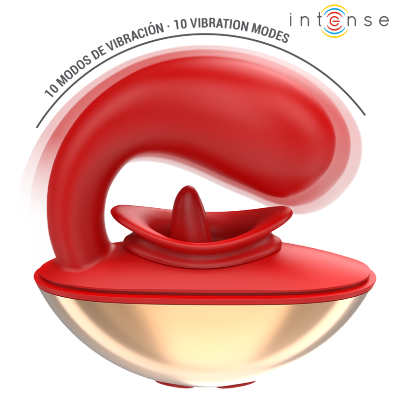 INTENSE - MARIAH VIBRATOR & STIMULATOR IN U-VORM 10 TRILLINGEN ROOD