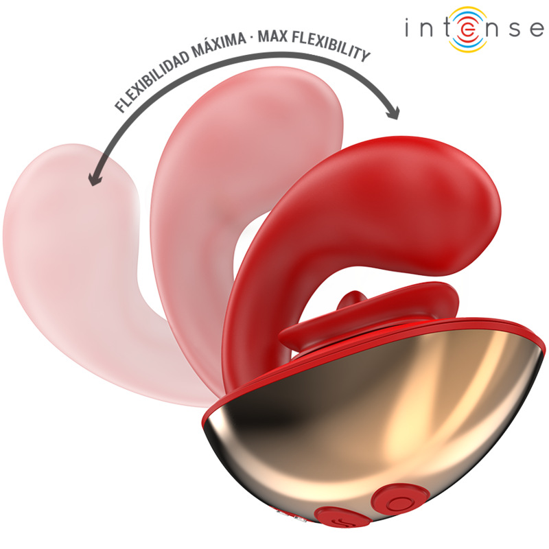 INTENSE - MARIAH VIBRATOR & STIMULATOR IN U-VORM 10 TRILLINGEN ROOD