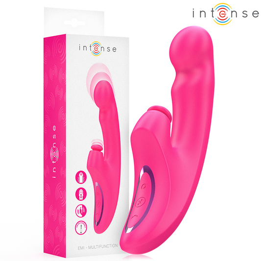 INTENSE - EMI VIBRATOR 13,5 CM MULTIFUNCTIONEEL 3-IN-1 10 TRILLINGEN ROZE