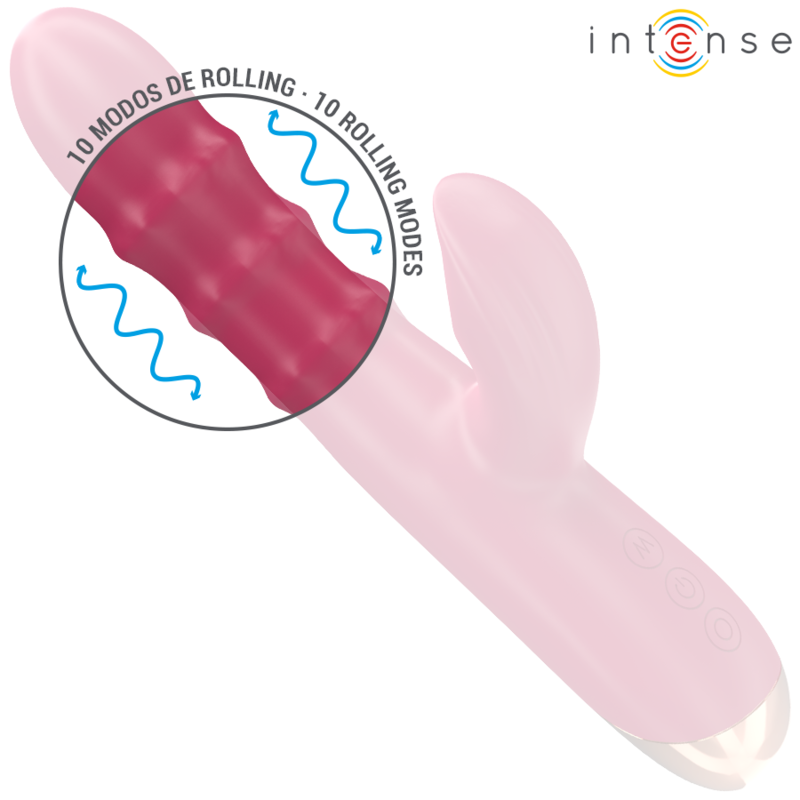 INTENSE - CHLOE MULTIFUNCTIONELE VIBRATOR 3 IN 1 ROOD
