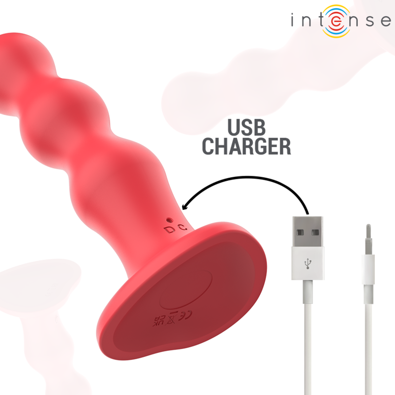 INTENSE - CODY VIBRATOR MET ZUIGNAP ROOD AFSTANDSBEDIENING