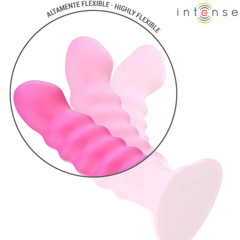INTENSE - CINDY VIBRATOR MAAT L SPIRAAL DESIGN 10 TRILLINGEN ROZE AFSTANDSBEDIENING