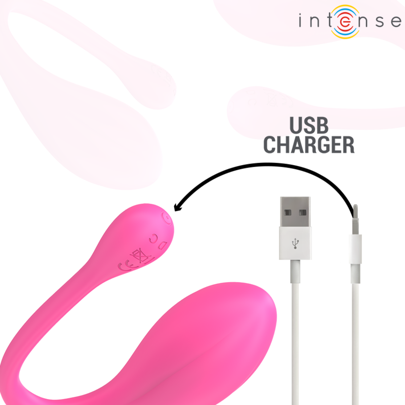 INTENSE - JANICE UW VIBRATOR DUBBELE STIMULATIE 10 VIBRATIES ROZE AFSTANDSBEDIENING