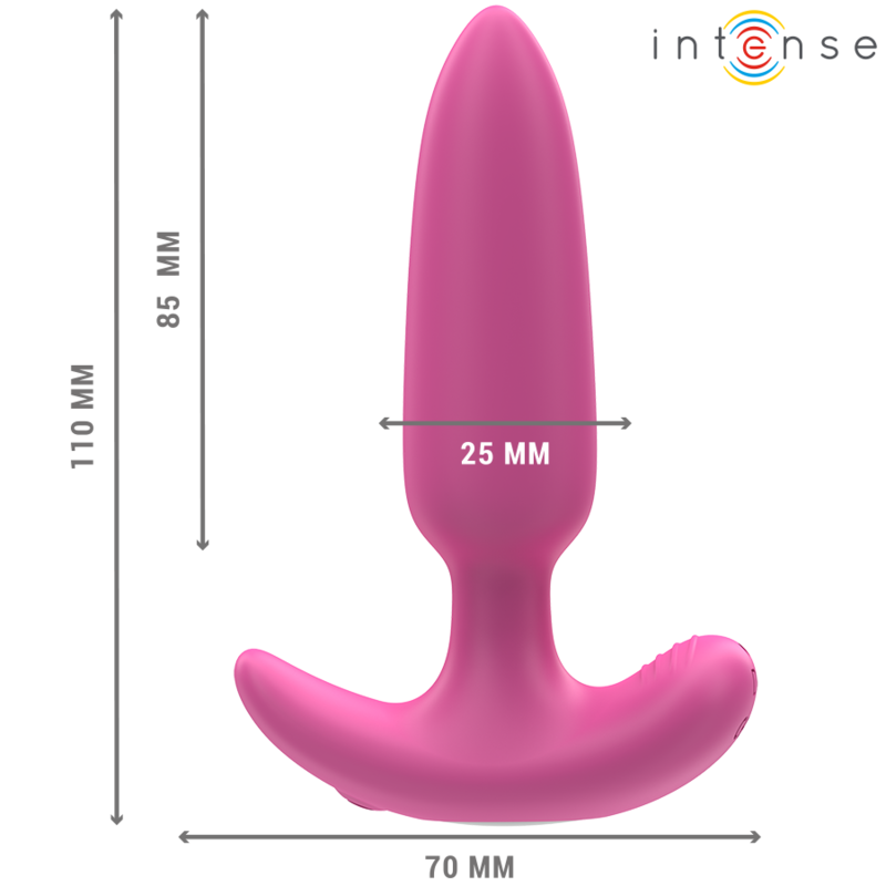 INTENSE - ROSS ANAALPLUG 10 TRILLINGEN ROZE AFSTANDSBEDIENING
