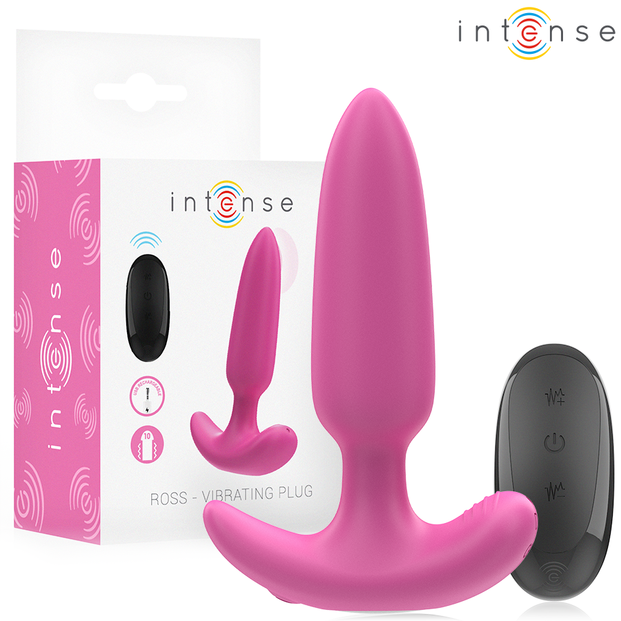 INTENSE - ROSS ANAALPLUG 10 TRILLINGEN ROZE AFSTANDSBEDIENING