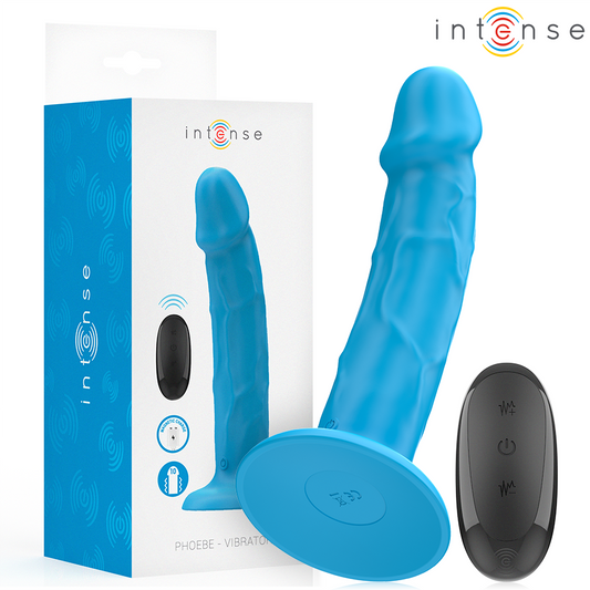 INTENSE - PHOEBE REALISTISCHE VIBRATOR 10 TRILLINGEN BLAUW AFSTANDSBEDIENING