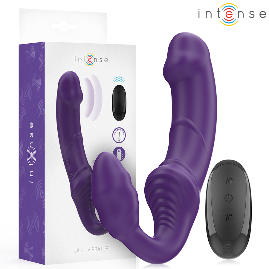 INTENSE - JILL DUBBELE VIBRATOR 20 CM PAARS AFSTANDSBEDIENING