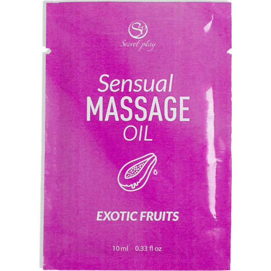 SECRETPLAY - EXOTISCHE VRUCHTEN MASSAGEOLIE EENMALIG GEBRUIK 10 ML
