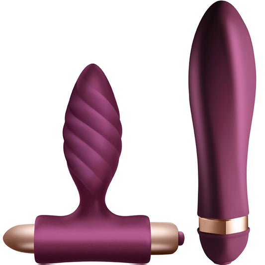 CLIMAXIMUM - DESIRE KIT GEDRAAIDE VIBRATOR + ANALE PLUG